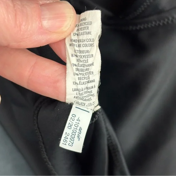 Aerie Black Ruffled, Cut-out One Piece Swimsuit Sz Medium ** see description - Picture 10 of 11